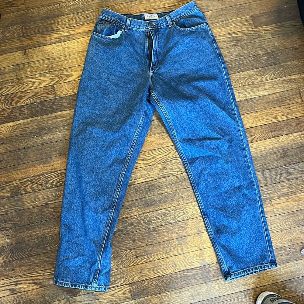 L.l bean jeans size 14 long.